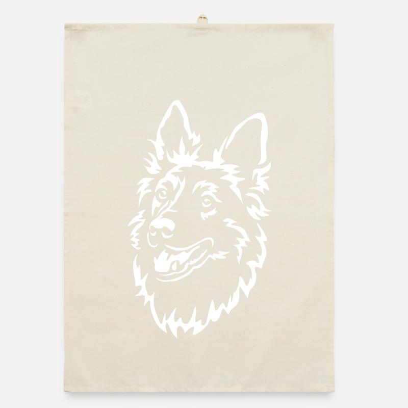 Harzer Fuchs Head "Black Edition" Organic dish towel