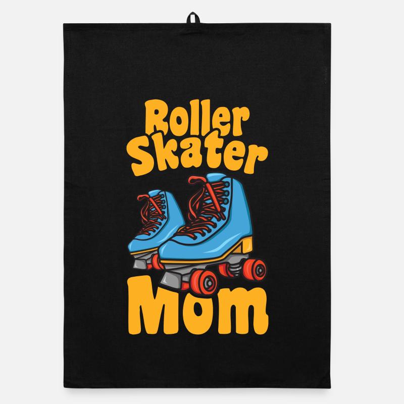 Roller Skate Mom Organic dish towel