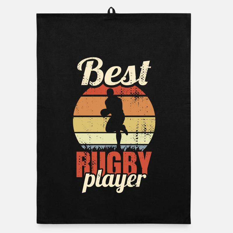 Best Rugby Player Organic dish towel