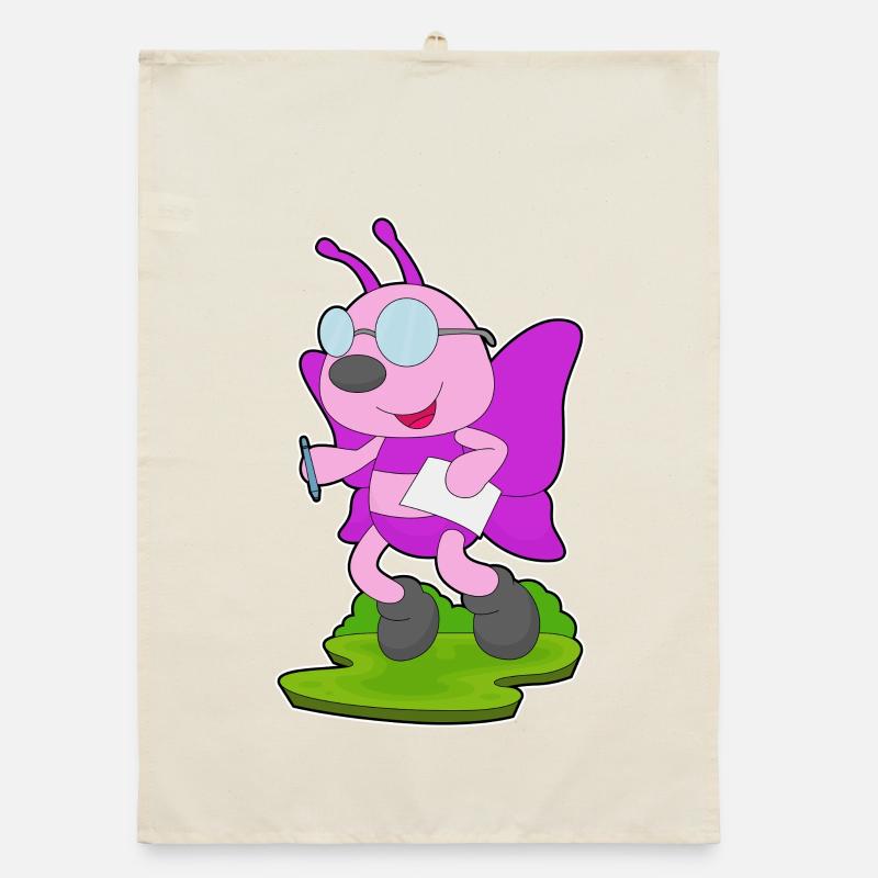 Butterfly Student Paper School Organic dish towel