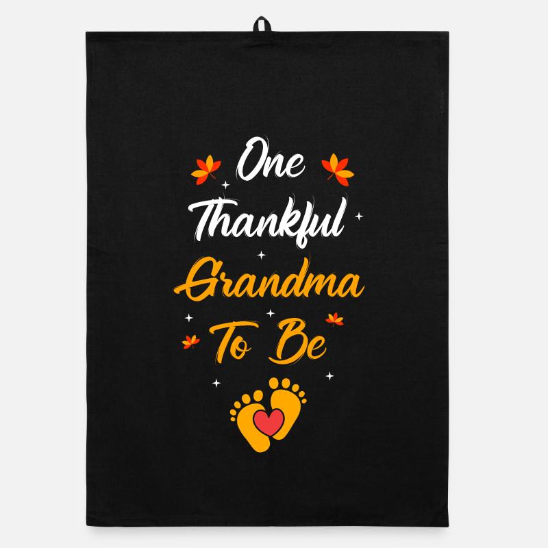 Thanksgiving Gender Reveal Werdende Mutter Organic Geschirrtuch