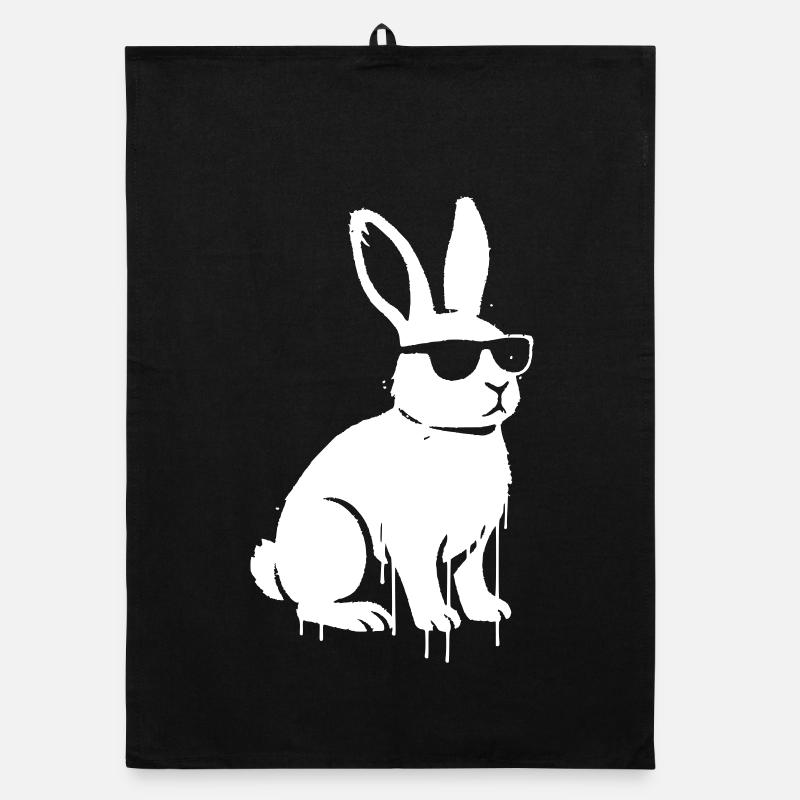 Bunny Graffiti Streetwear Vector Organic dish towel