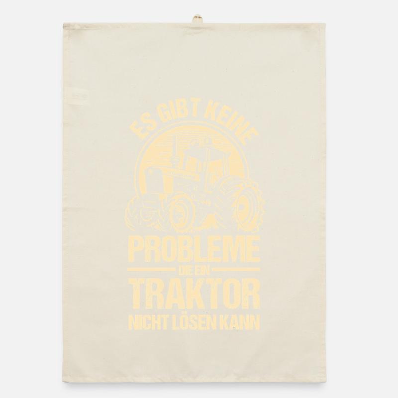 Trecker Landwirt Bauer Traktorfahrer Traktor Organic Geschirrtuch