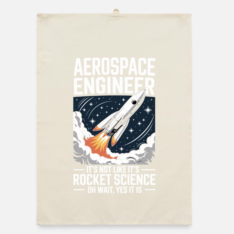 Aerospace Engineer Like Rocket Science Organic dish towel