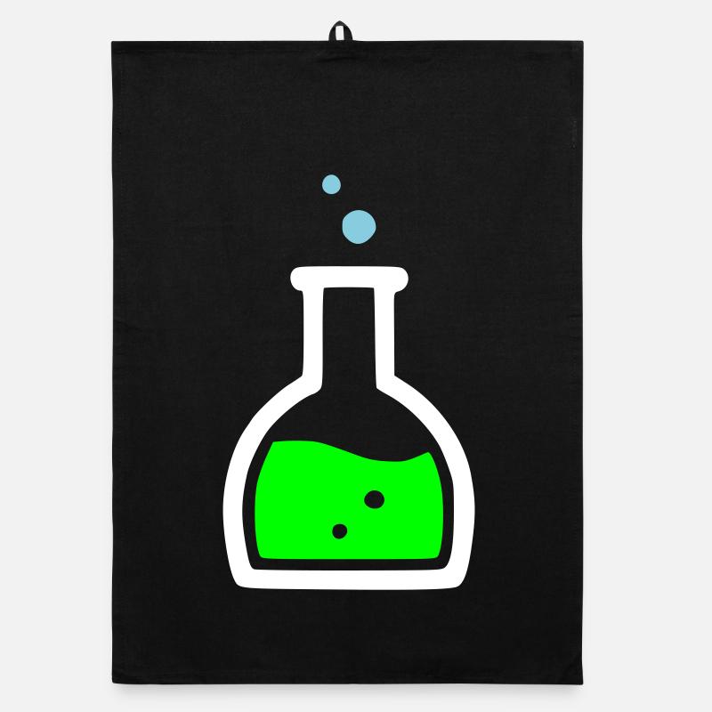 Poisonous Potion Green Organic dish towel