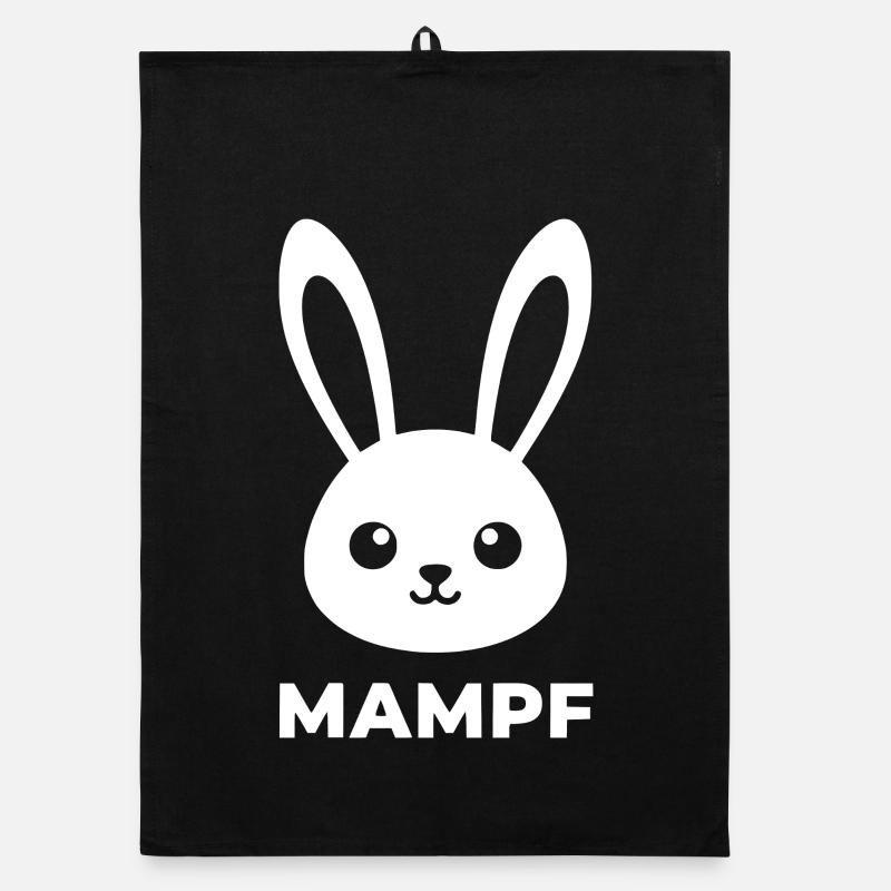 Zarter Hase Bunny-Print Organic Geschirrtuch