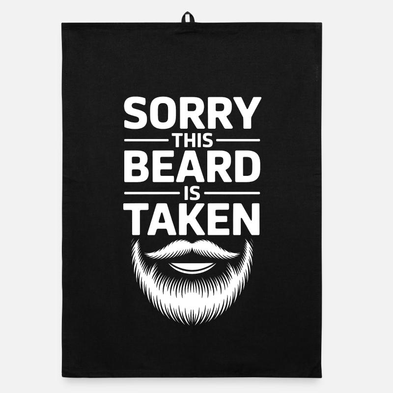 Sorry This Beard Is Taken Organic dish towel