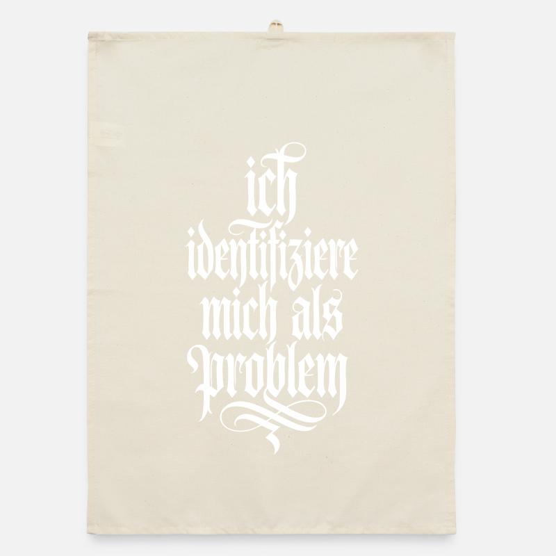 Ich identifiziere mich als Problem Organic Geschirrtuch