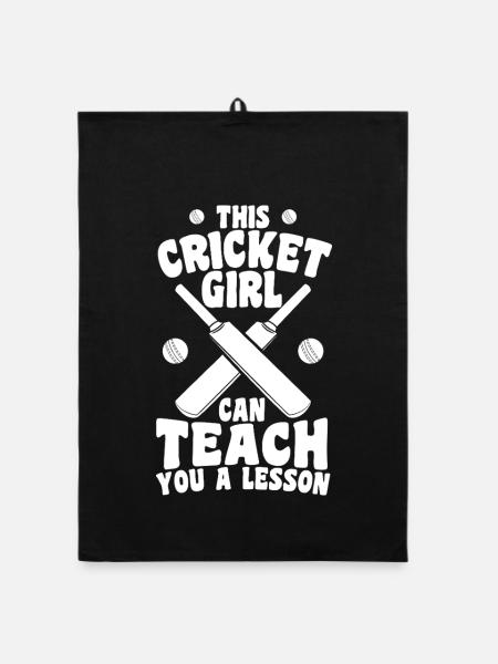 Cricketer - Torchon bio - noir - Devant