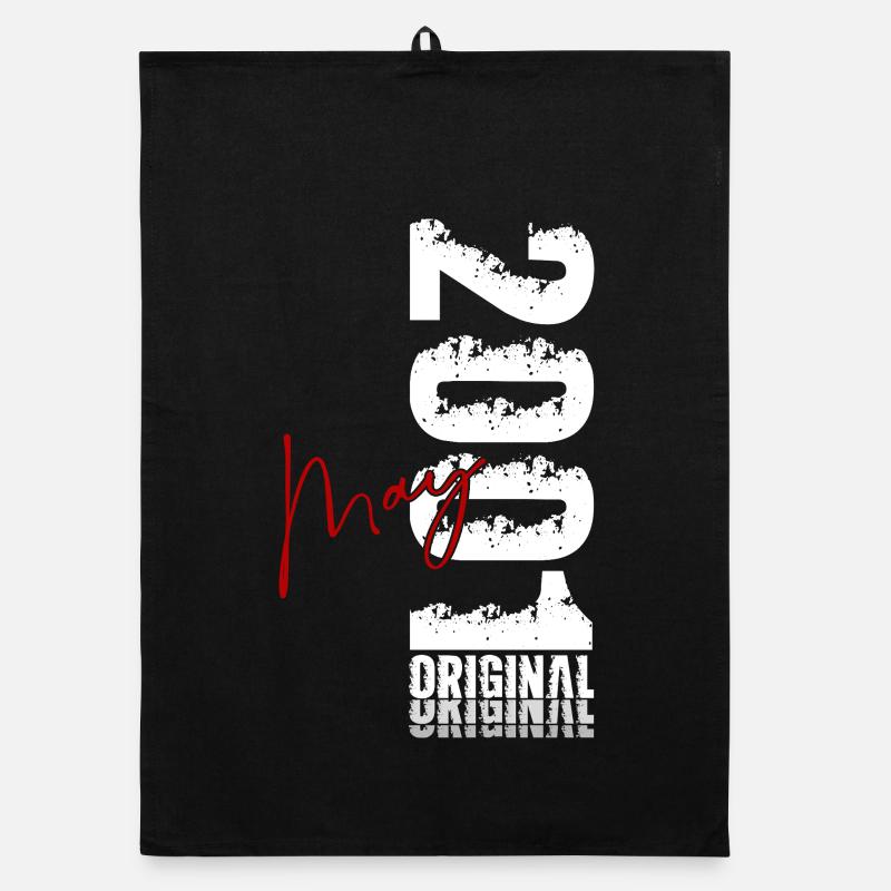 Cadeau du 25e anniversaire Original mai 2001 Torchon bio