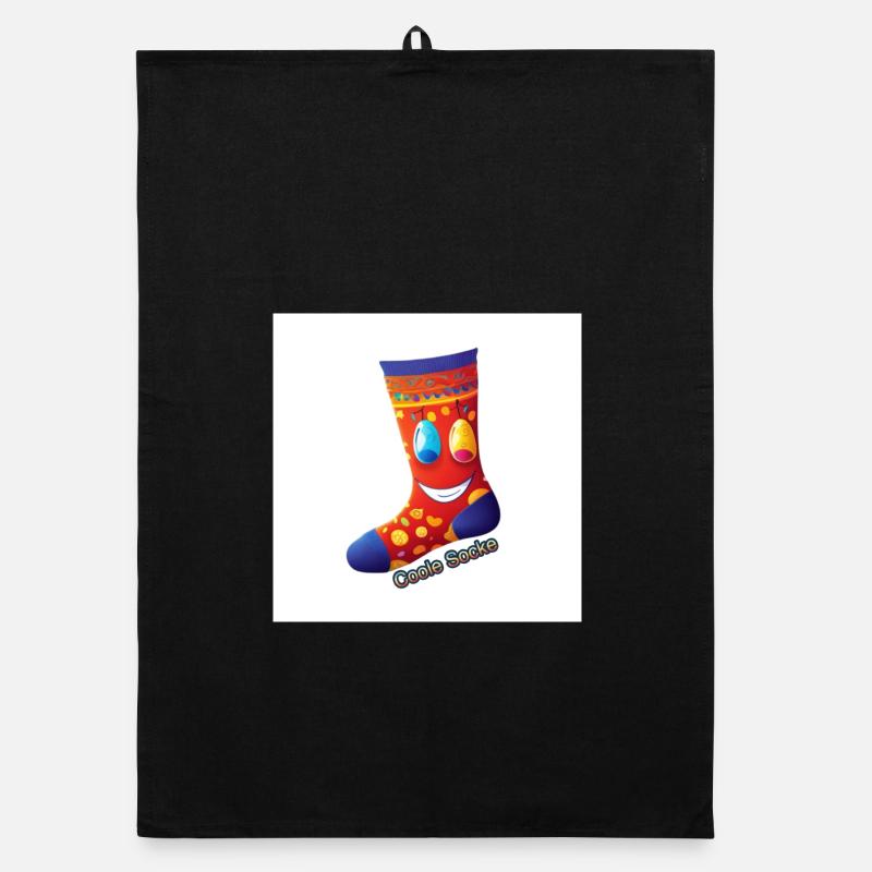 oole sock | Cheerful design with a smile Organic dish towel