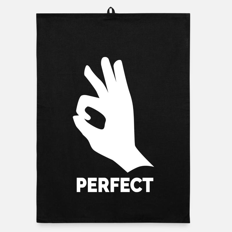 Perfect Handzeichen – OK Symbol Organic Geschirrtuch