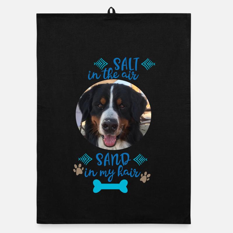dog Organic dish towel
