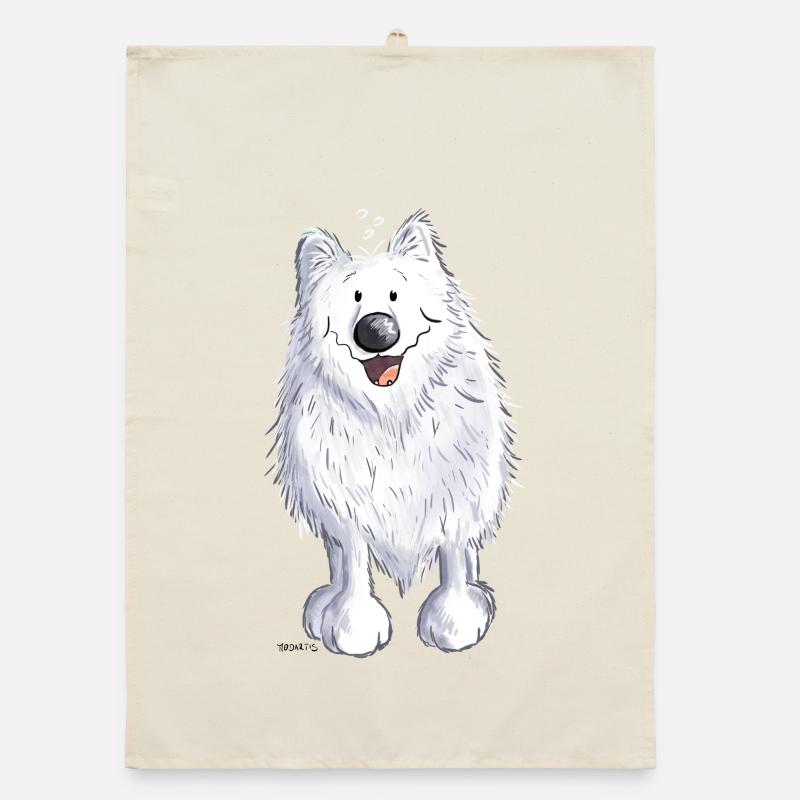 Funny Spitz Organic dish towel