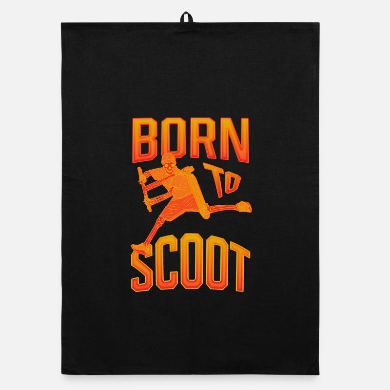 Born to Scoot Organic dish towel