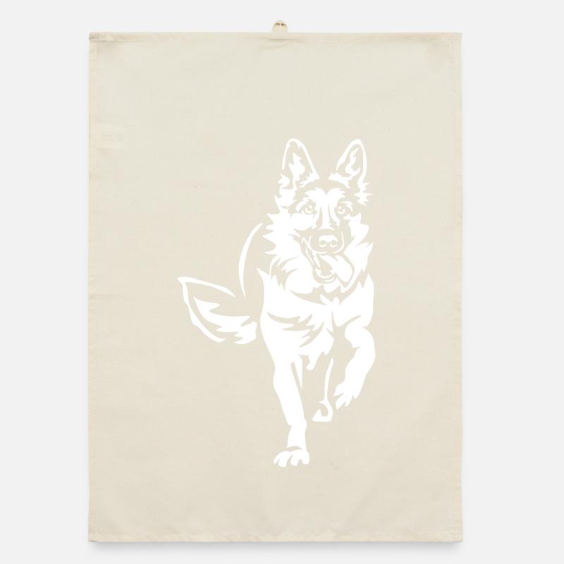 German Shepherd "Black Edition" Organic dish towel