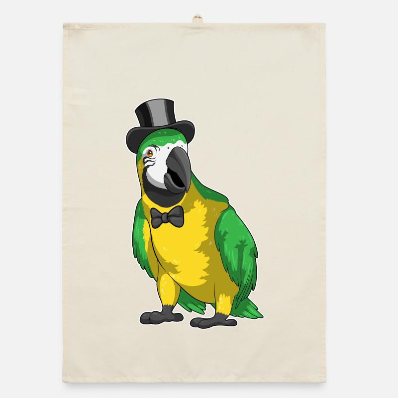 Parrot Groom Cylindre Mariage Torchon bio