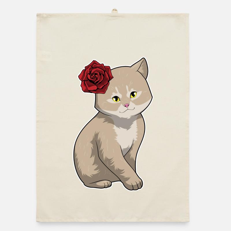 Cat Rose Organic dish towel