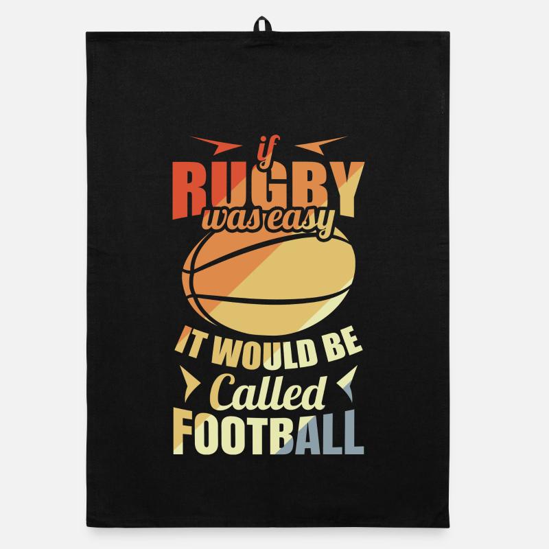 Rugbyspieler Witz Organic Geschirrtuch