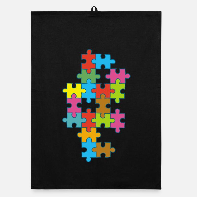 puzzle incomplet multicolore Torchon bio