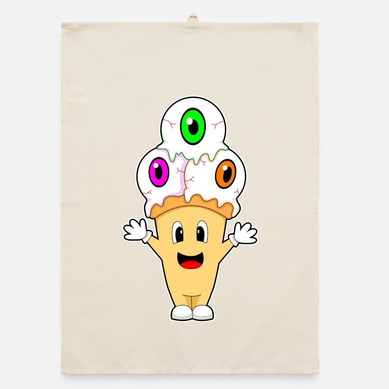 Cornet de glace Halloween Torchon bio
