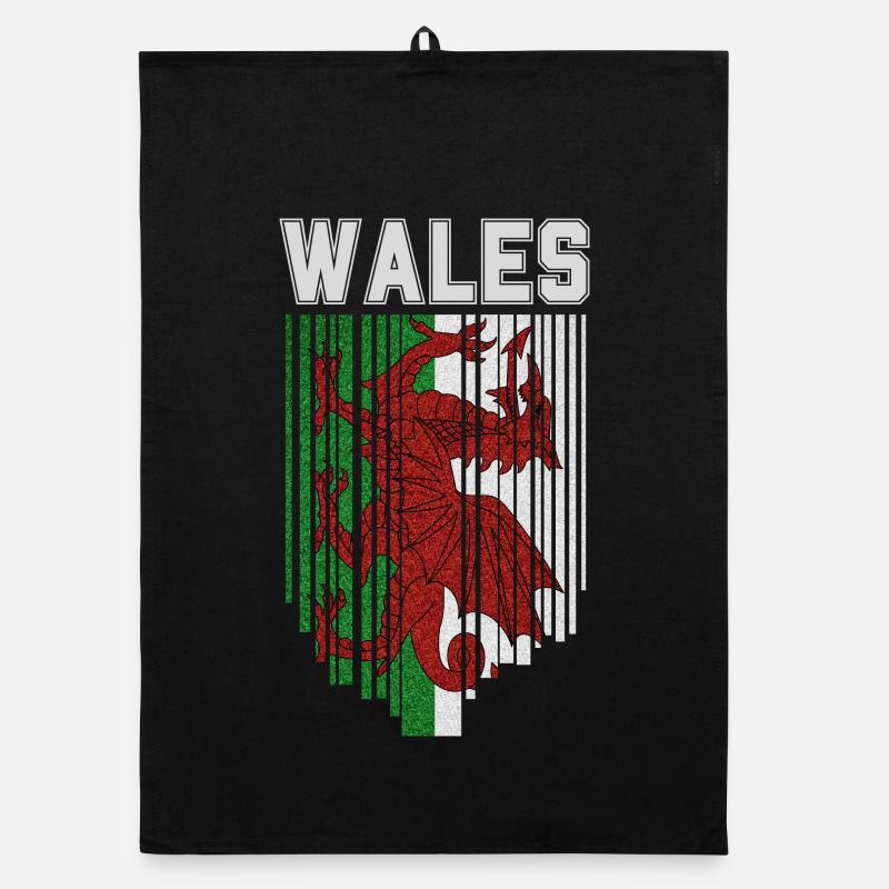 Flagge von Wales, walisischer Stolz Organic Geschirrtuch