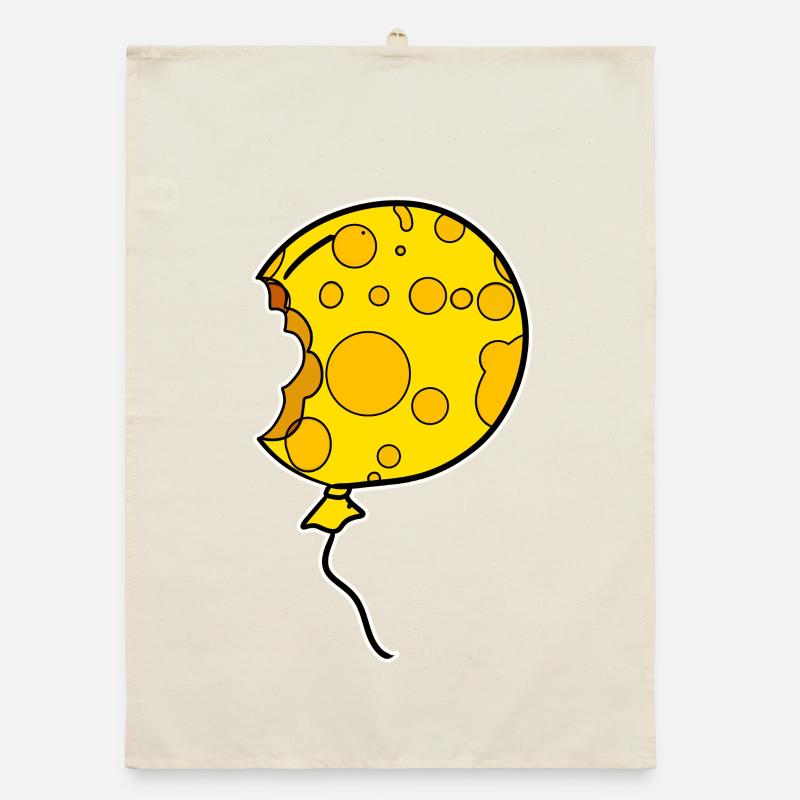 Motif de ballon de ballon de fromage Torchon bio