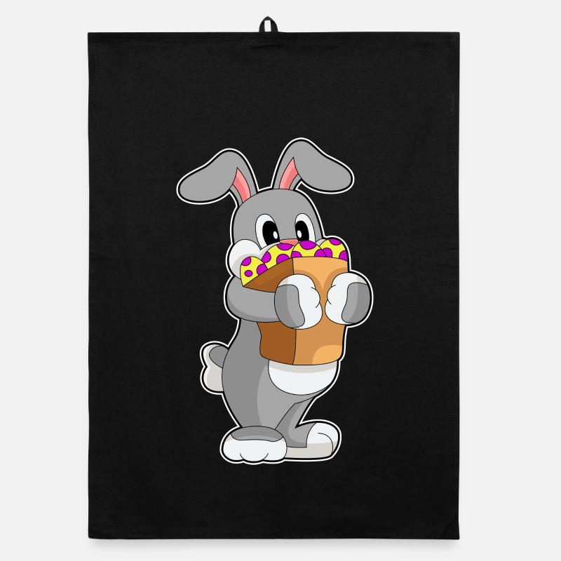 Hase Ostern Einkaufen Organic Geschirrtuch