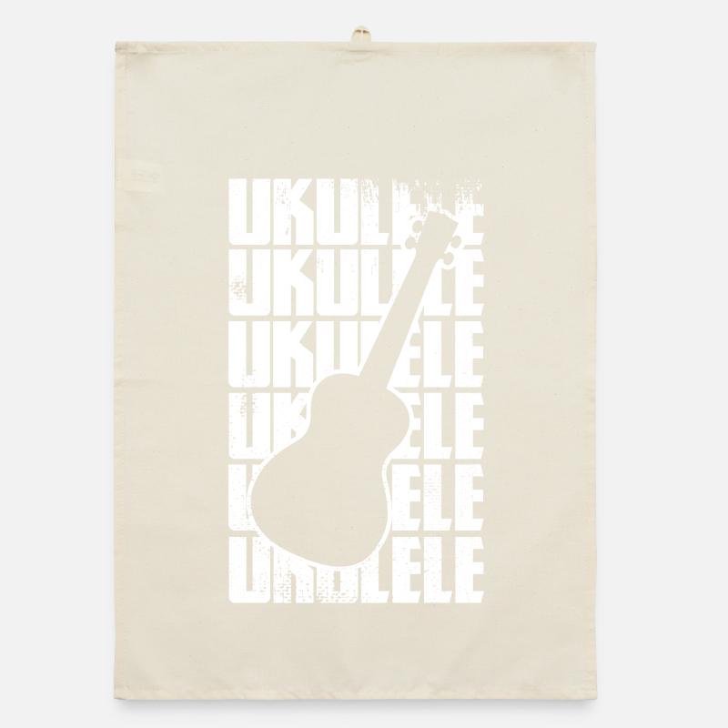 Ukulélé drôle Torchon bio