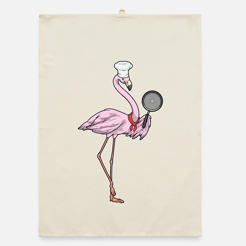 Flamingo Cooking Pan Cooking Organic dish towel