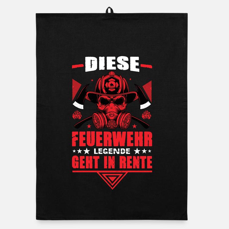Feuerwehrmann Geschenke Feuerwehr Rettungsdienst Organic Geschirrtuch