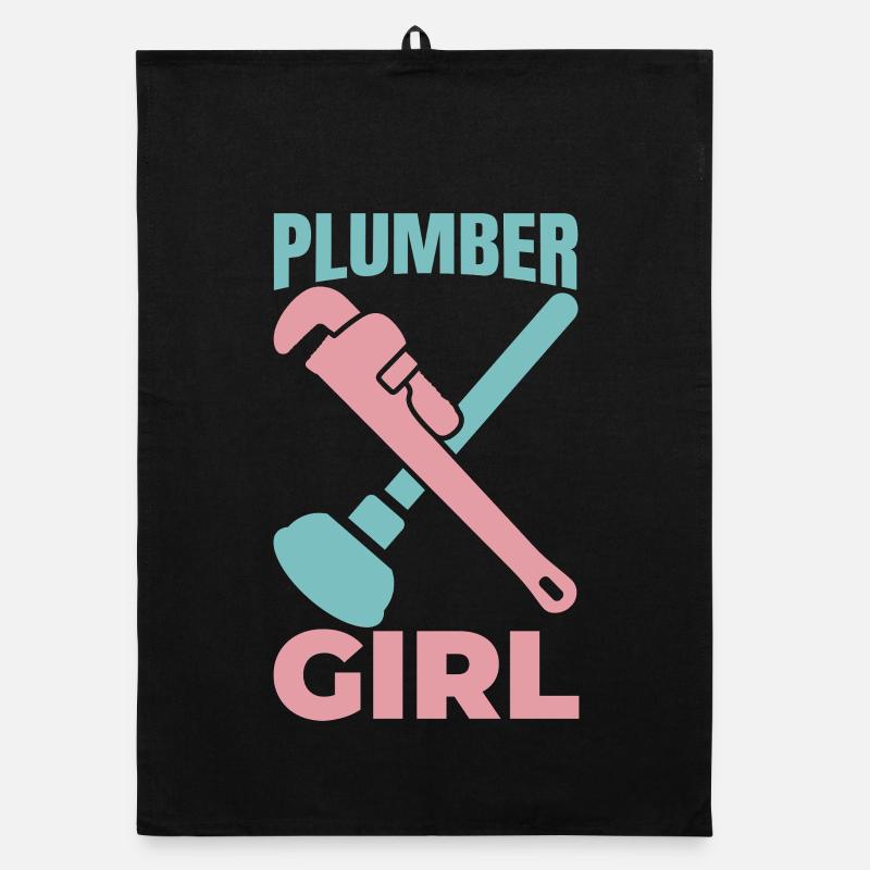 Klempner Mädel Organic Geschirrtuch