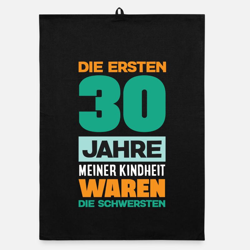 Funny 30th birthday gift Organic dish towel