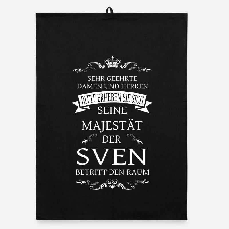 Sa Majesté Sven entre dans la pièce Torchon bio