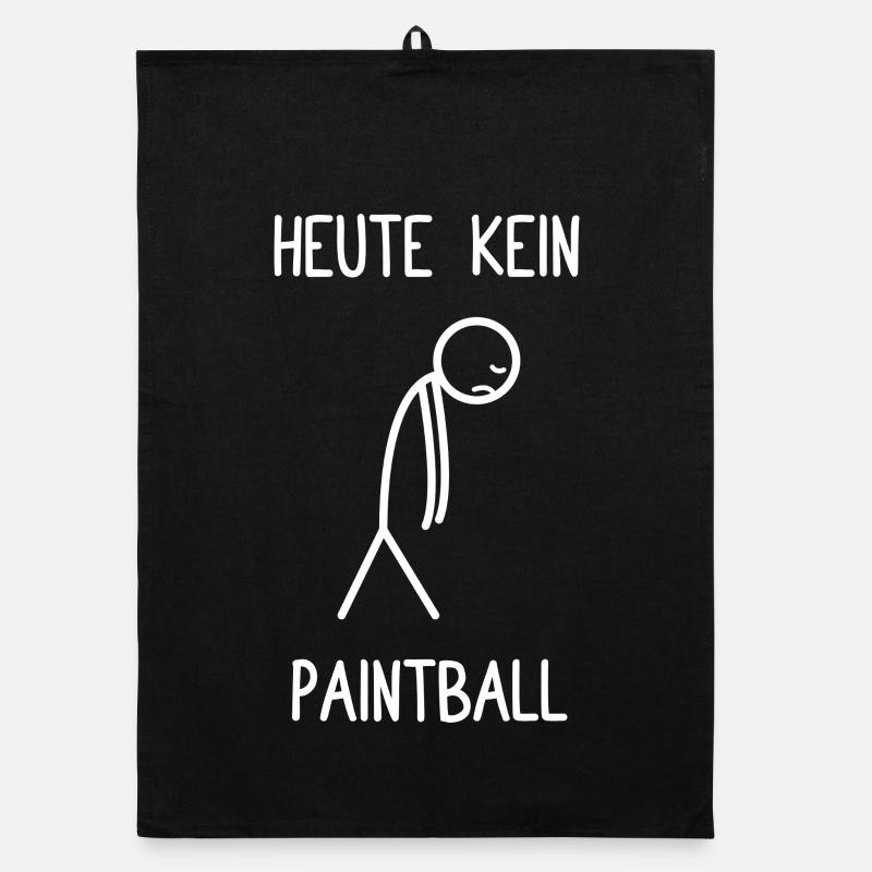 Gotcha Paintball Player No Paintball Today Organic dish towel