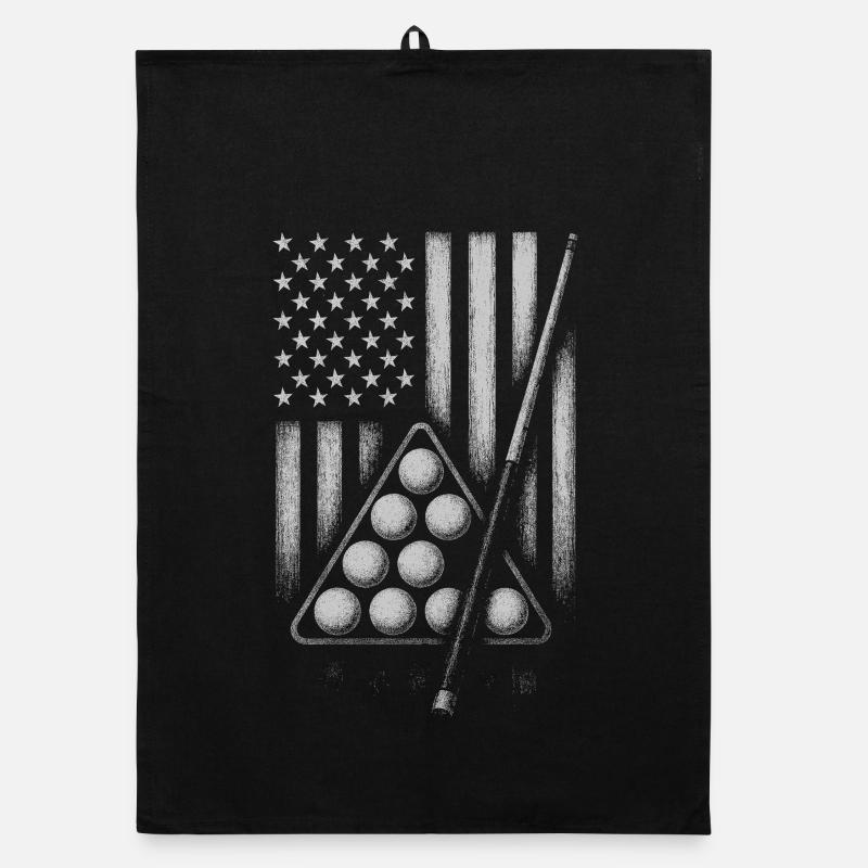 Flag Pool Balls Design Organic dish towel