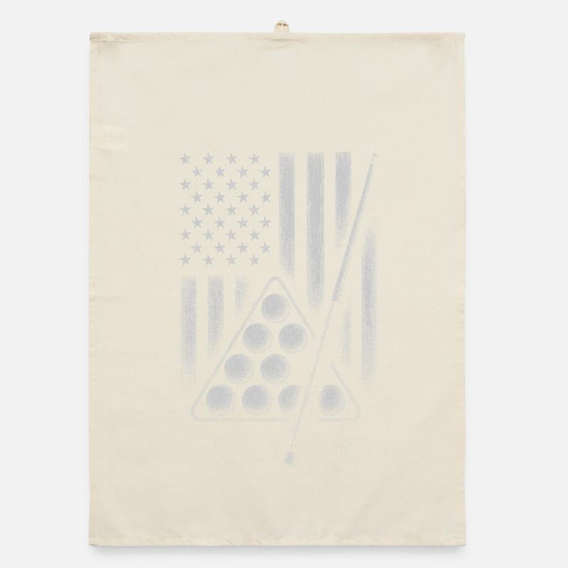 Conception de boules de billard Flag Torchon bio