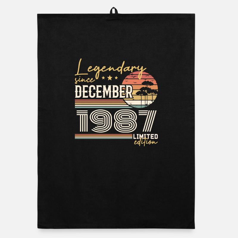 December 1987 38th Anniversary Gift Organic dish towel