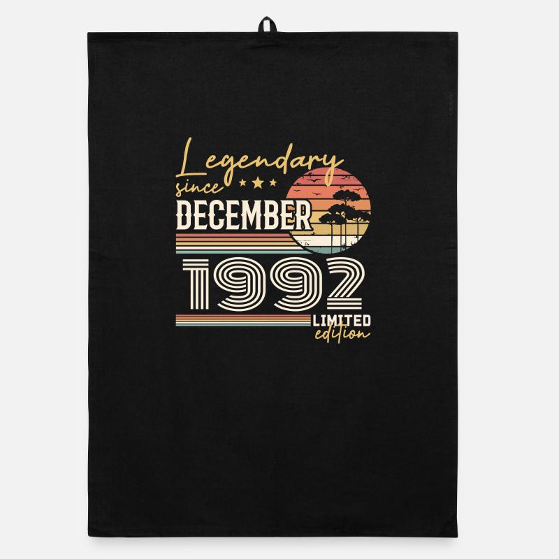 33rd Anniversary Gift December 1992 Organic dish towel