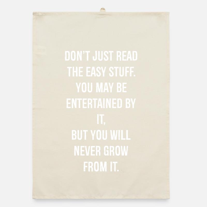 Lesen Sie nicht nur die einfachen Dinge, die Sie möglicherweise eingeben Organic Geschirrtuch