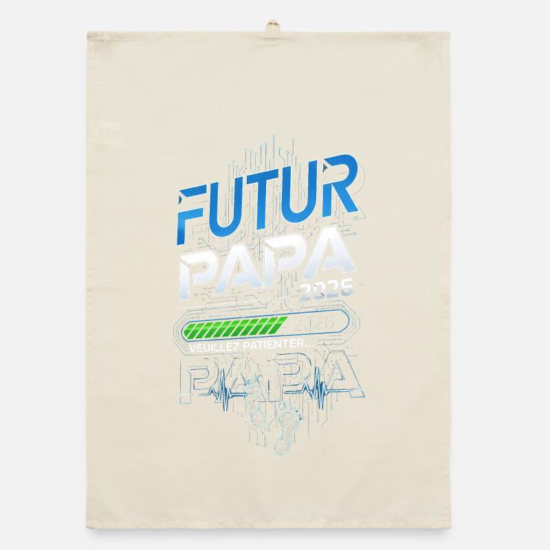 Futur Papa 2026 Torchon bio