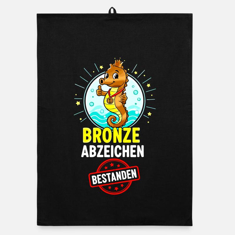 Insigne hippocampe en bronze Torchon bio