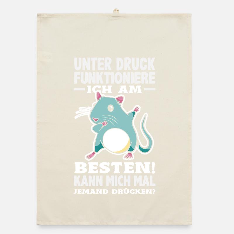 I function best under pressure Organic dish towel