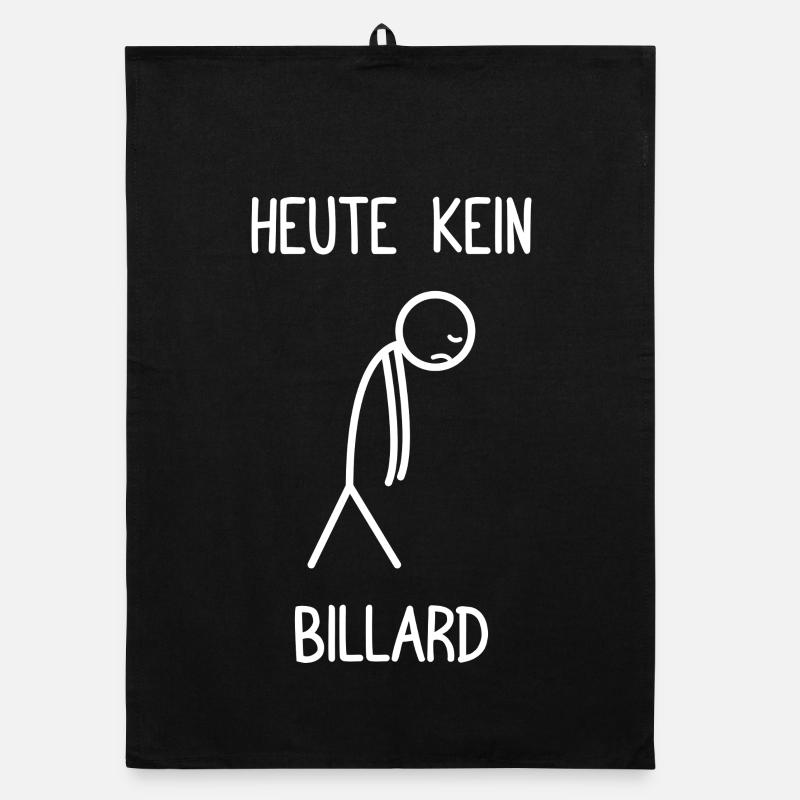 Plus de billard aujourd’hui, drôle de billiard, joueur de billard. Torchon bio