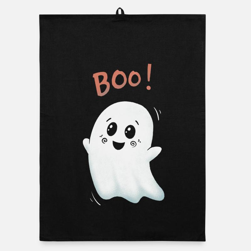 Boo Ghost : Fantôme mignon Torchon bio