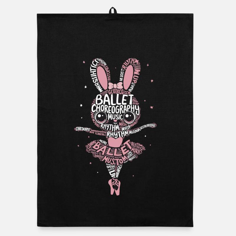 Chorégraphie de ballet Musique Rhythm Bunny pour Torchon bio