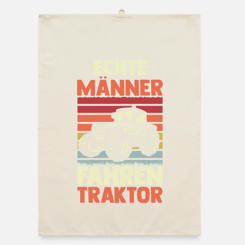 Trecker Landwirt Bauer Traktorfahrer Traktor Organic Geschirrtuch