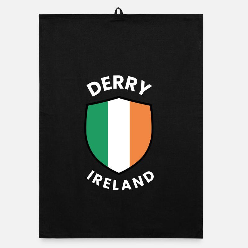 Drapeau du Derry Ireland Shield Torchon bio