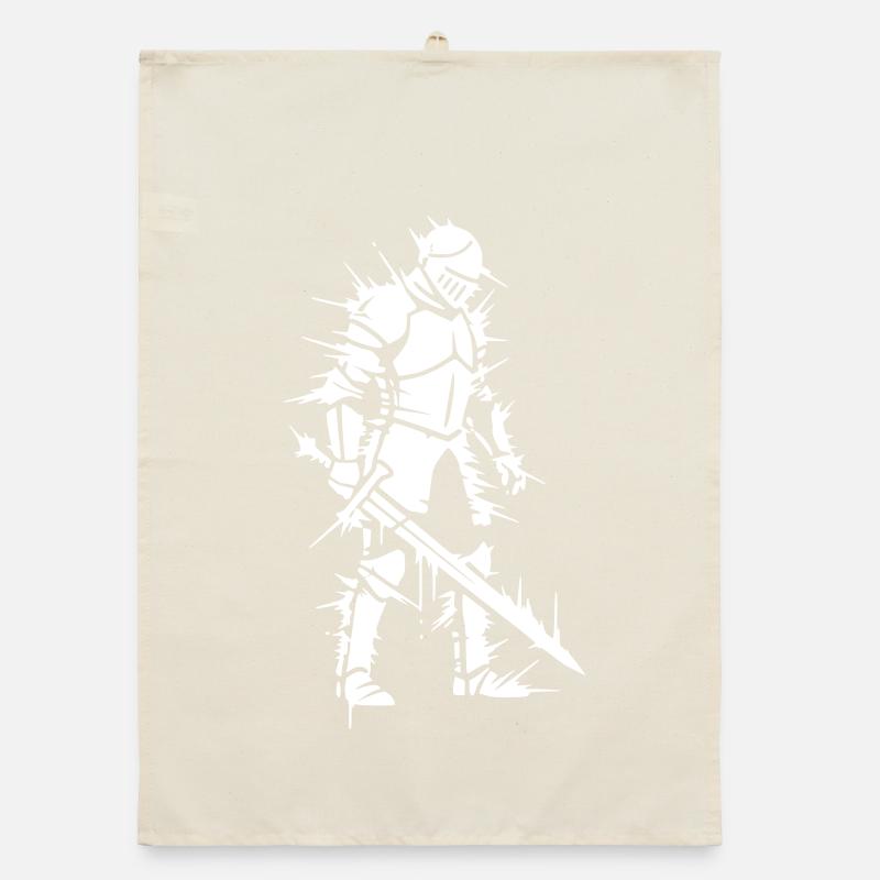 Knight Glitch Energy Gaming Vector Organic dish towel