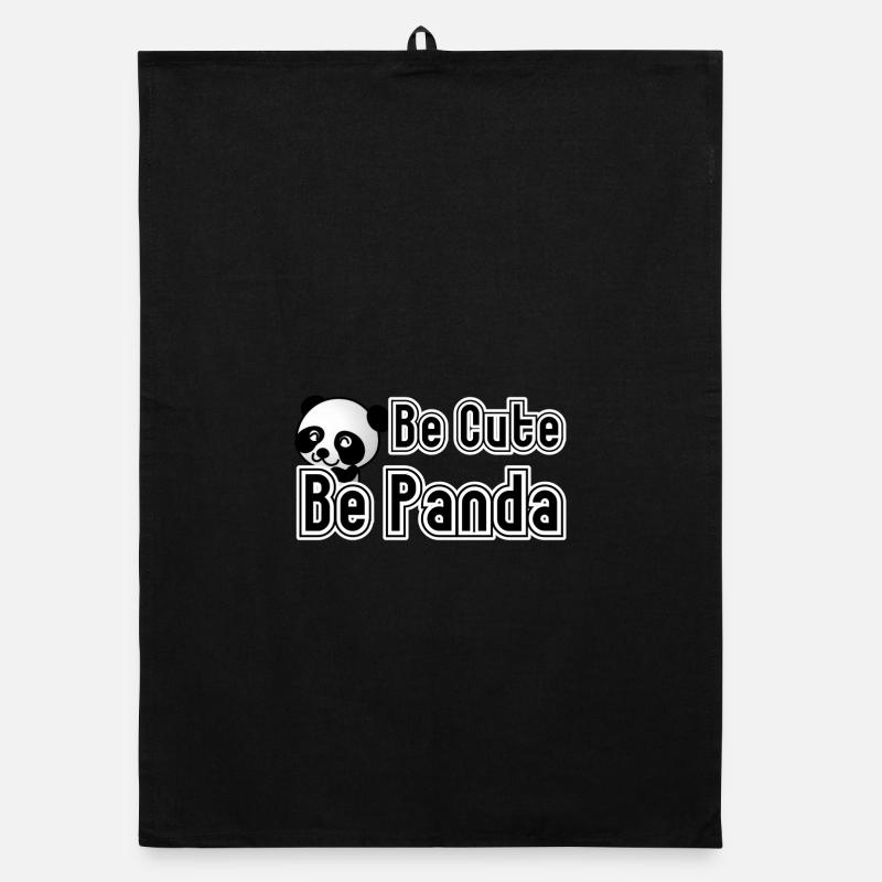Be Panda, Pandabär, Tier, Fun, Geschenk, Spruch Organic Geschirrtuch